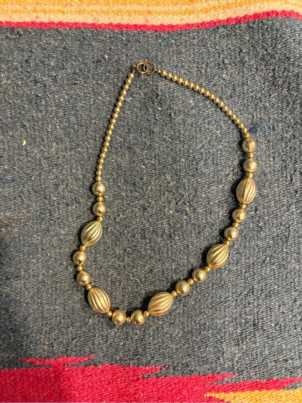 Gold-Tone Beaded Necklace